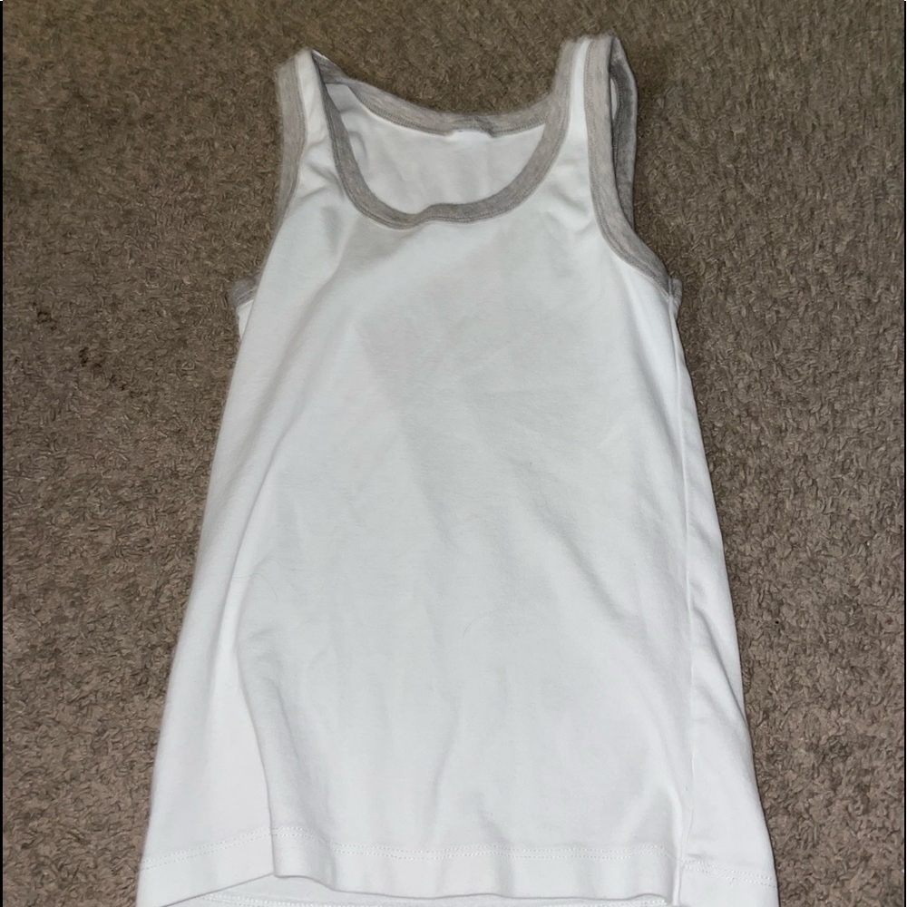 White & Gray Tank Top